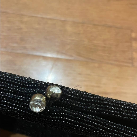 Walborg Elegant Black Beaded Clutch - Picture 3 of 6